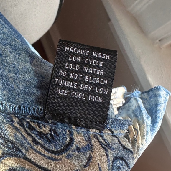 Vintage Piano Micro Pleated Ruffle Blouse Y2K Whimsigoth Art To Wear Fairy - Picture 15 of 17